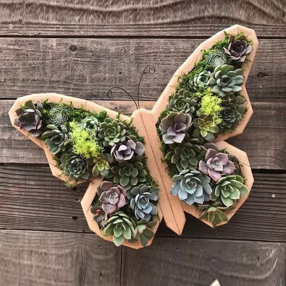 Pot de fleurs en bois pour animaux, plantation de plantes de jardin, Micro Pot de paysage, décoration ,