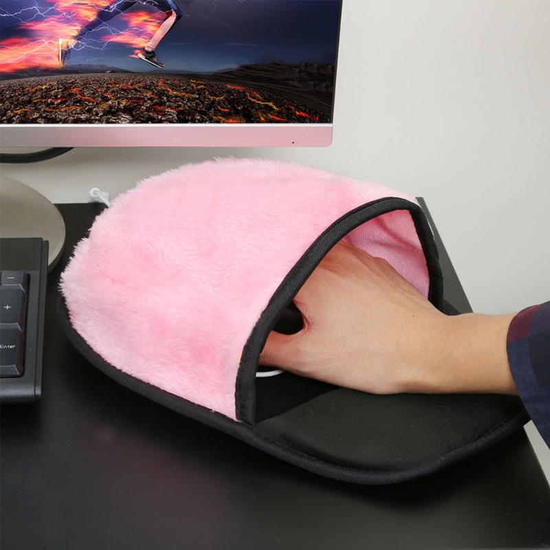Podgrzewana podkładka pod mysz USB Zimowe podgrzewane podkładki pod mysz Ogrzewacz do rąk Prezent świąteczny do komputera PC Laptop Notebook