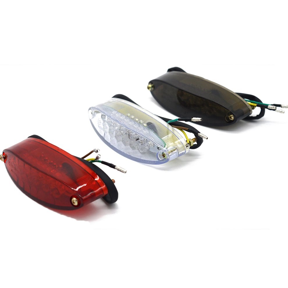 Universal motocicleta LED luz trasera freno lámpara indicadora motocicleta lámpara trasera accesorios decorativos