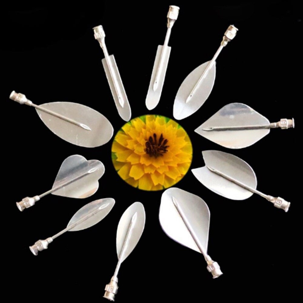 10 stk / sæt 3d blomster blade gelé kunstværktøjer jello kunst gelatine værktøjer budding dyse kronblad mønster dekorationsværktøj