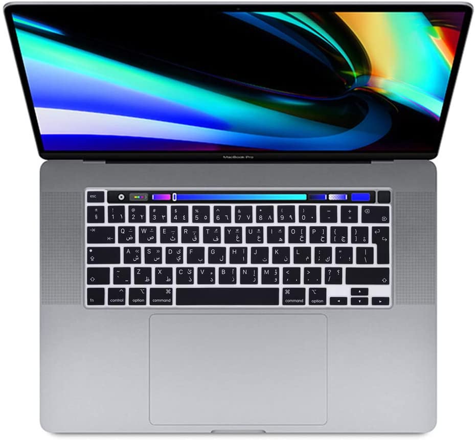 Housse de clavier arabe pour MacBook Pro13 A2289 A2251 M1 A2338 protecteur d'ordinateur portable en Silicone