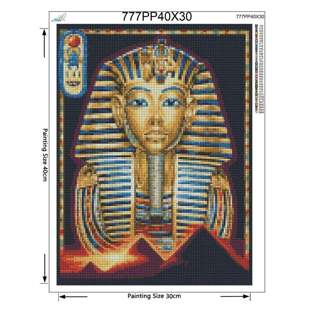 Peinture diamant thème religieux égyptien, broderie complète 5d, points de croix, couture, images en strass