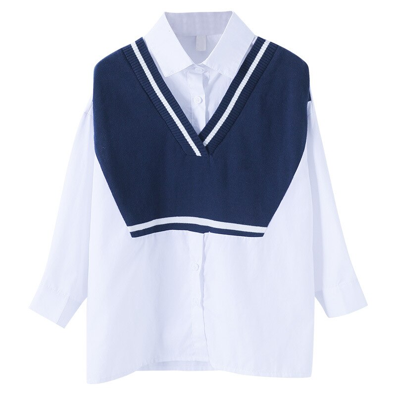 Kids Girls Long Shirt 10 to 12 years Patchwork Tops Autumn Teenage Girls Clothes