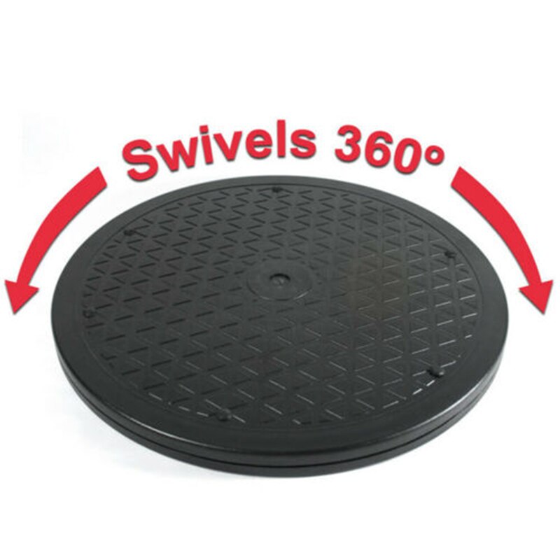 30cm Round Display Platform Turntable Heavy Duty Ornament Plastic Pottery 360 Degree Rotating Sculpture Display