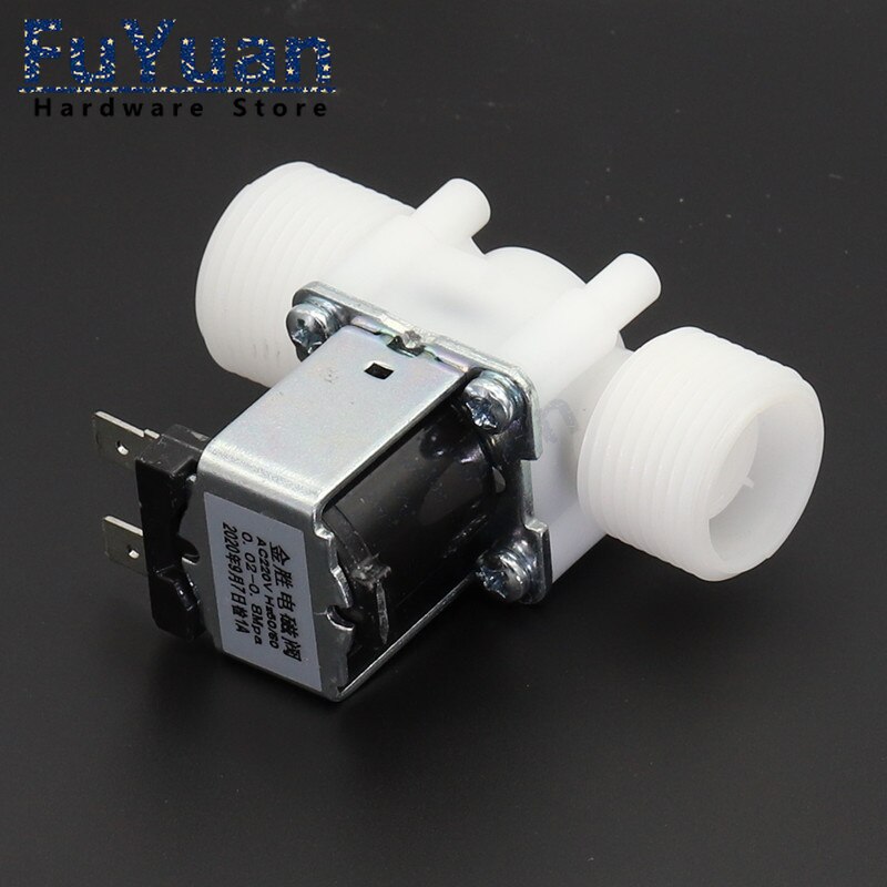 Válvula Solenoide de plástico de 3/4 pulgadas, dispensador magnético de lavadora, interruptor de controlador de presión neumática de agua, 12V, 24V, 220V, PP N/C