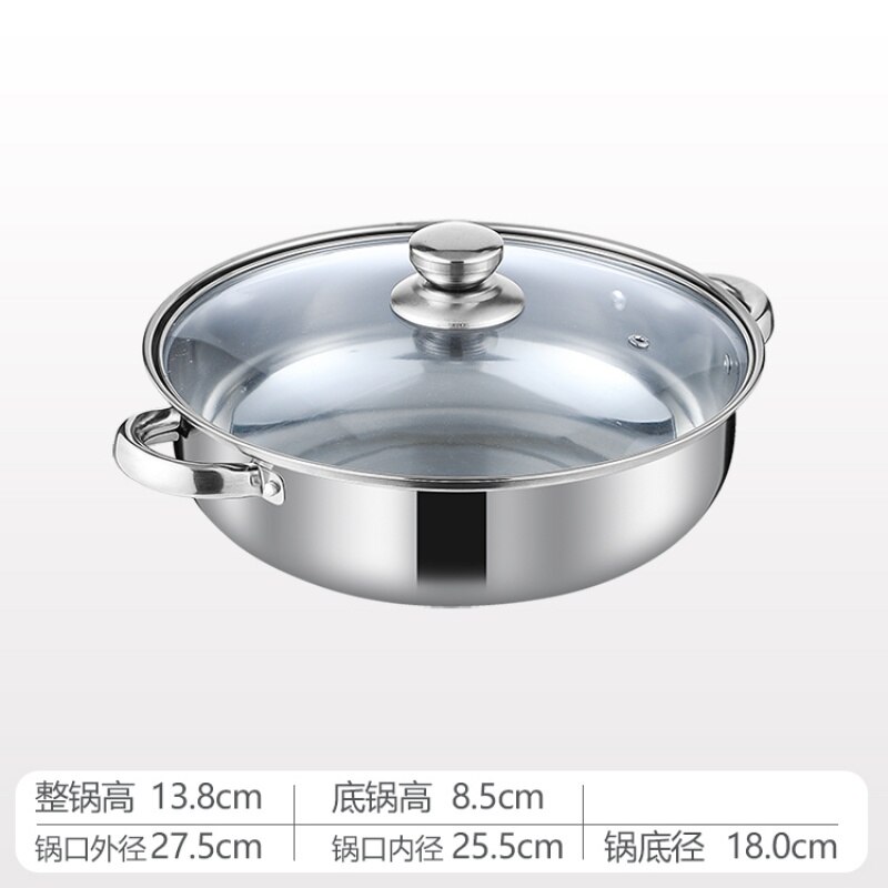 Vaporera de acero inoxidable, olla de inducción de Gas, bote de vapor para sopa, 1/2 Toer, tapa de vidrio transparente, utensilios de cocina: Layer Soup Pot