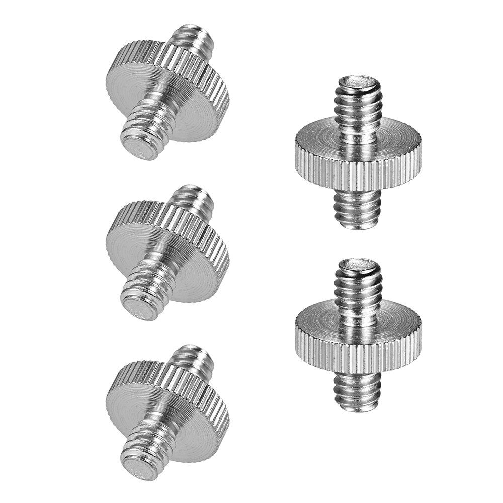 5pcs Standard Threaded Screw Adapter Tripod Mounting Thread Screw Converter for Camera Tripod Monopod Ballhead Light