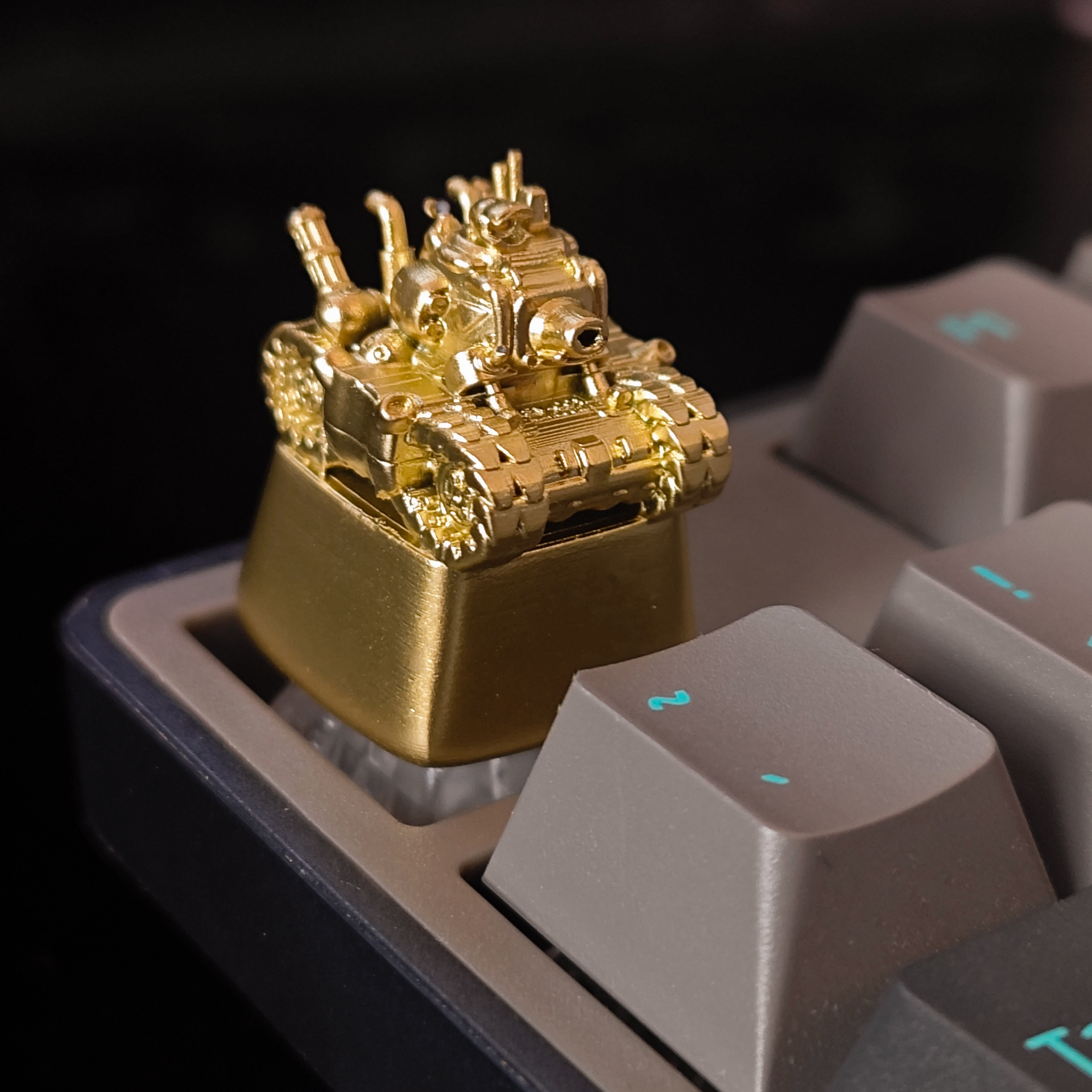 czołg Keycap 3D żywica rzemieślnik klawiatura Czapki Niestandardowe ręcznie robione klawisze robić gier na akcesoria robić klawiatury mechanicznej Prezent Mx przełącznik: pomarańczowy