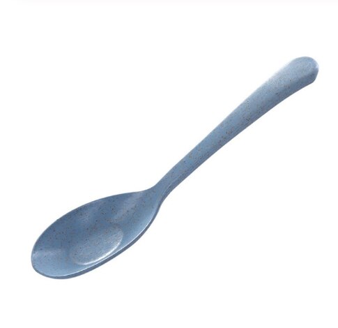 1PCS Tableware Spoon Restaurant Home Supplies Eco-Friendly Wheat Straw Spoons Kitchen Accessories Long Handle Soup Spoon: 3