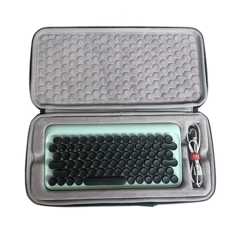 Moda eva casca dura capa protetora para lofree eh112s dot teclado e mouse caixa de armazenamento saco de transporte
