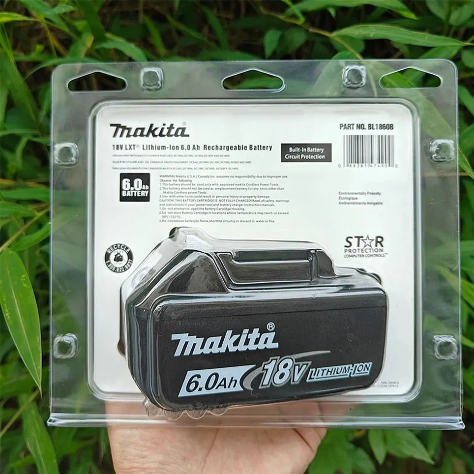 Makita Originele Lithium ion Oplaadbare Batterij 18V 6000mAh 18v boor Vervangende Batterijen BL1860 BL1830 BL1850 BL1860B