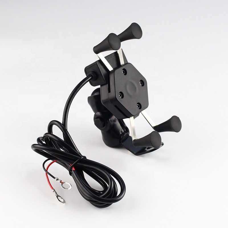 Universele motorfiets stuurhouder voor mobiele telefoon met usb-lader