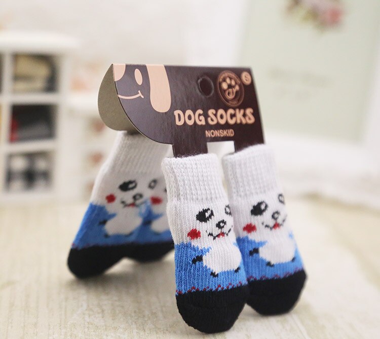 perro Calcetines Navidad Año mascotas Calcetines 4 unids/set Hond Perros Chien cachoro Dla Psa Gratis Para O Brasil Caes Calcetines