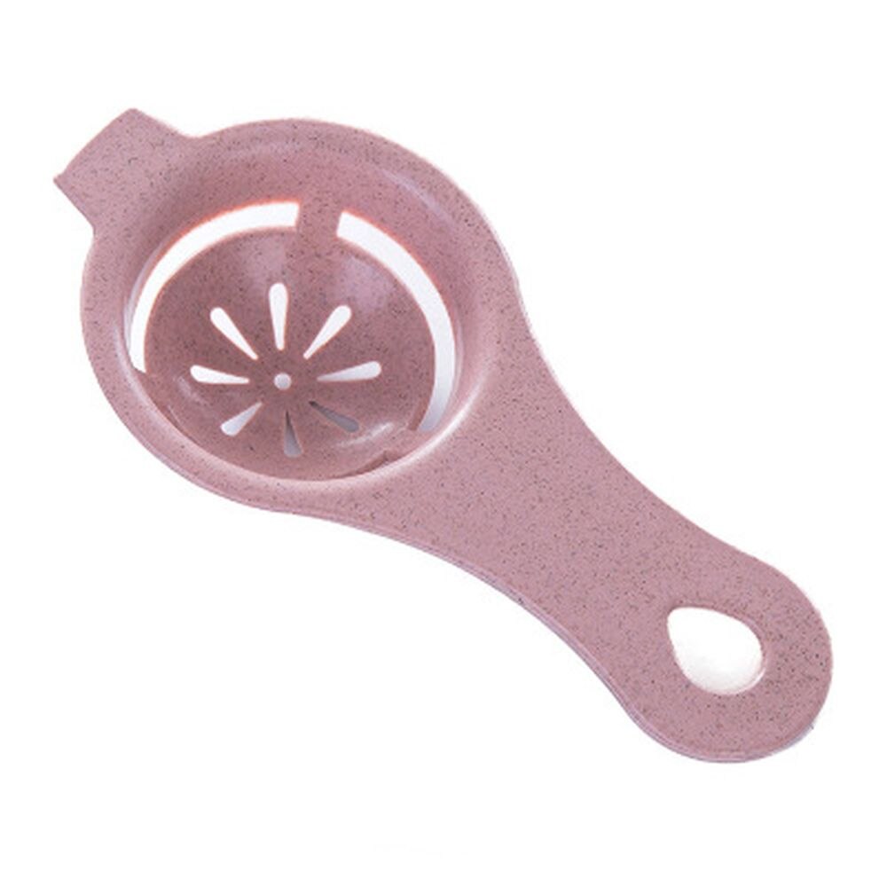 Herramientas de separador de huevos de paja para el hogar, accesorios de cocina, separador de huevos de plástico de grado alimenticio, herramientas para cocina, accesorios de cocina: Pink