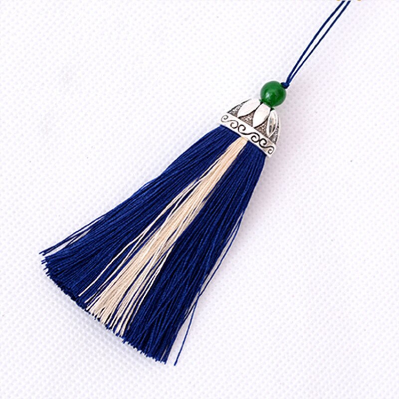 5Pcs Hat Tassels For Crafts Decorative Supplies DIY Home Textile Curtain Clothing Sewing Cord Tassel Fringe Trim: Sapphire blue