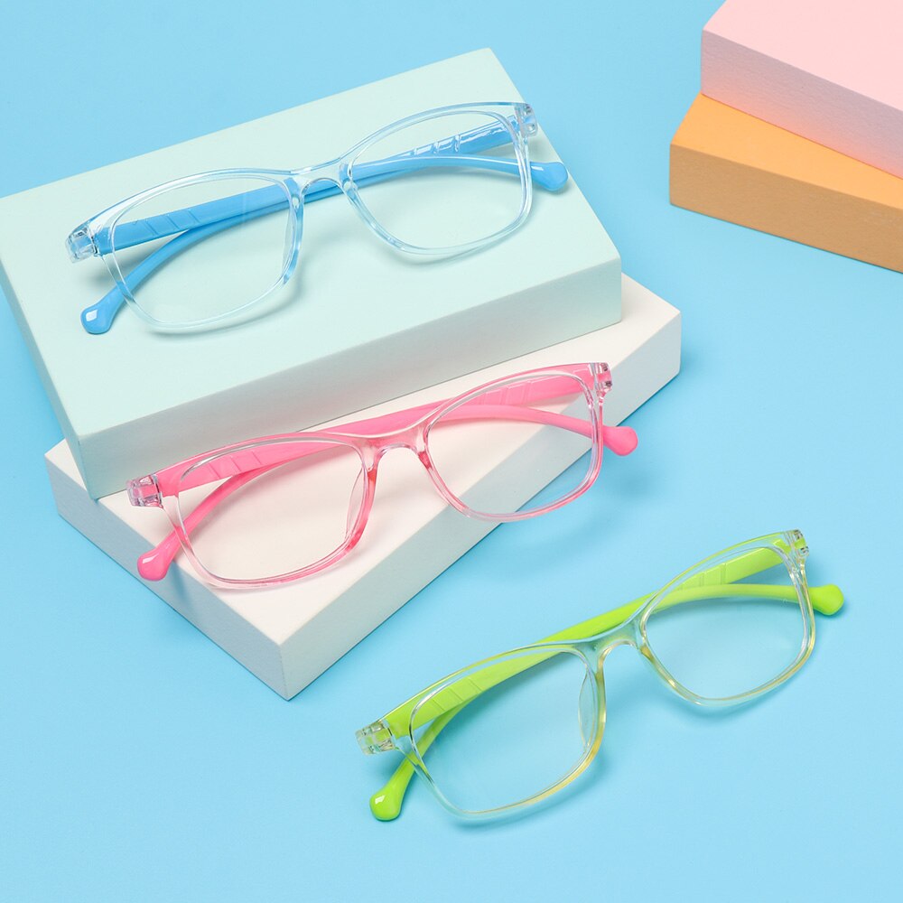 1Pc Anti-Blauw Kids Bril Jongens Meisjes Draagbare Ultra Licht Frame Computer Oogbescherming Brillen Vision Care Bril