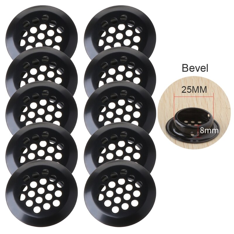 Garderobe Kast Mesh Gat Rvs Louvre Air Vent Ventilatie Cover Set