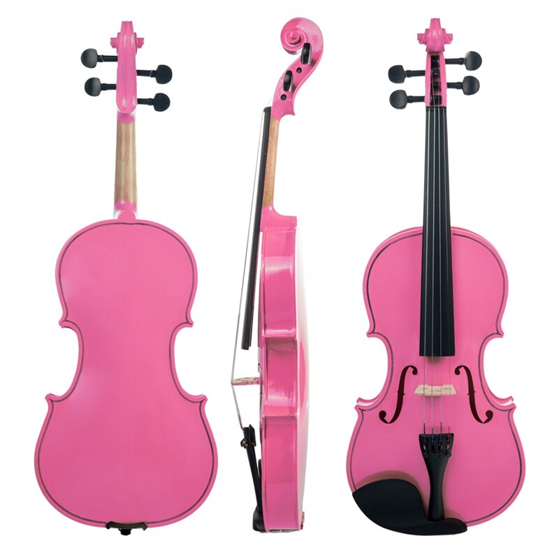 Violin NAOMI PINK Student Violin with Hard Case, Bow, Rosin SET