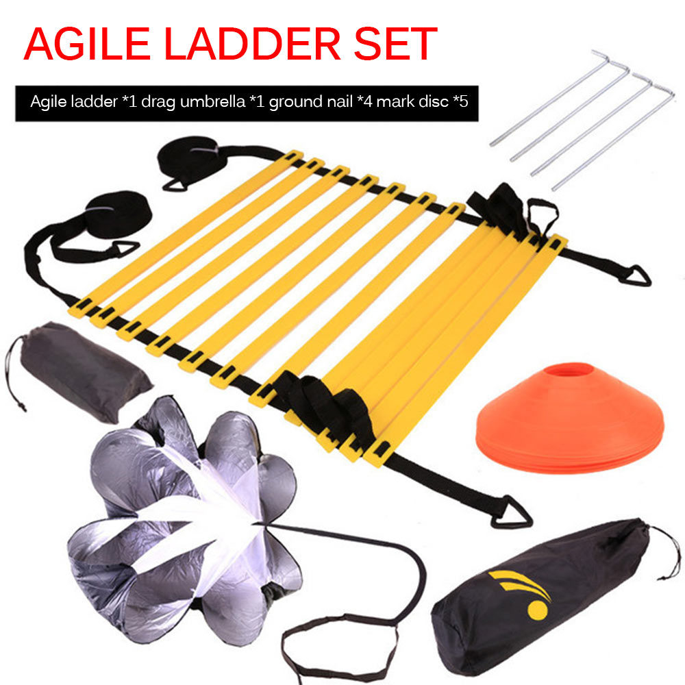 Agility Ladder Nylon Straps Agility Training Ladders Boxing Basketball Football Soccer Training Equipment Gym Fitness Equipment