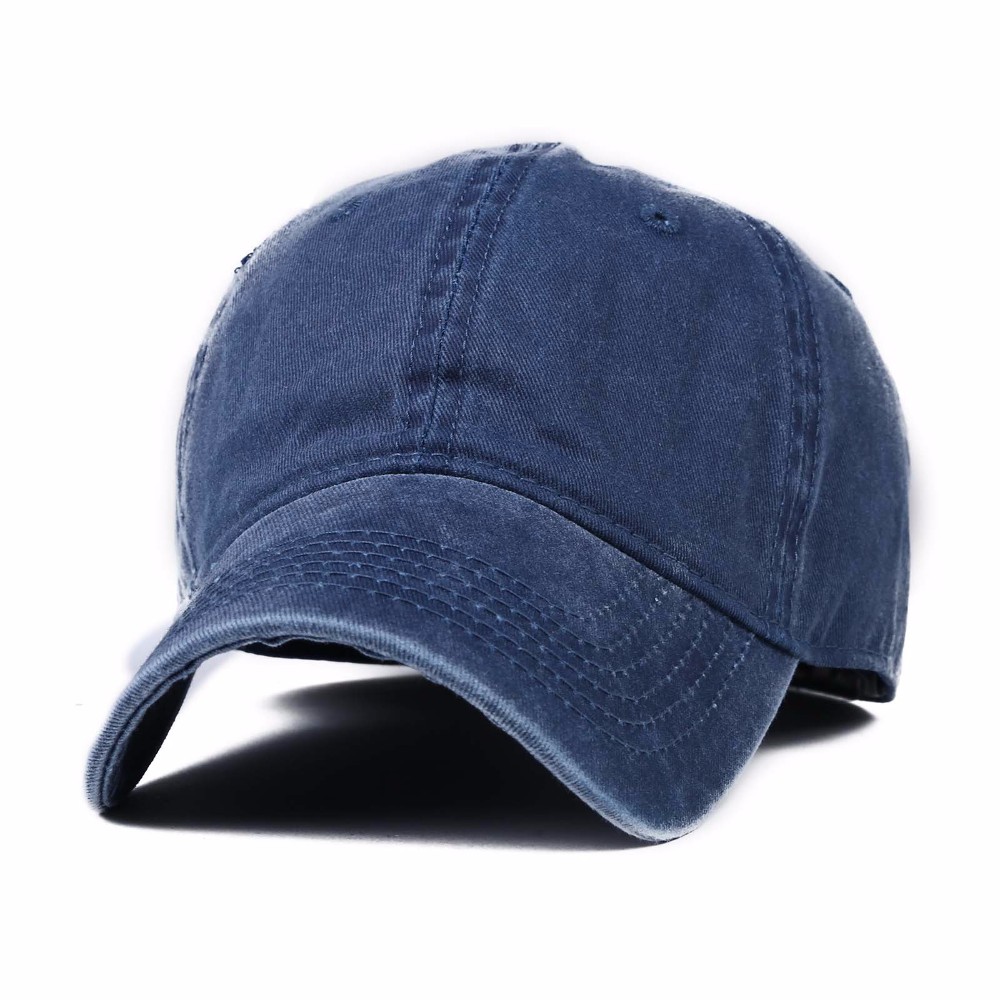 Baseballcaps justerbar caps for menn fritidshatter ensfarget snapback sommer høst lue caps: Marinen