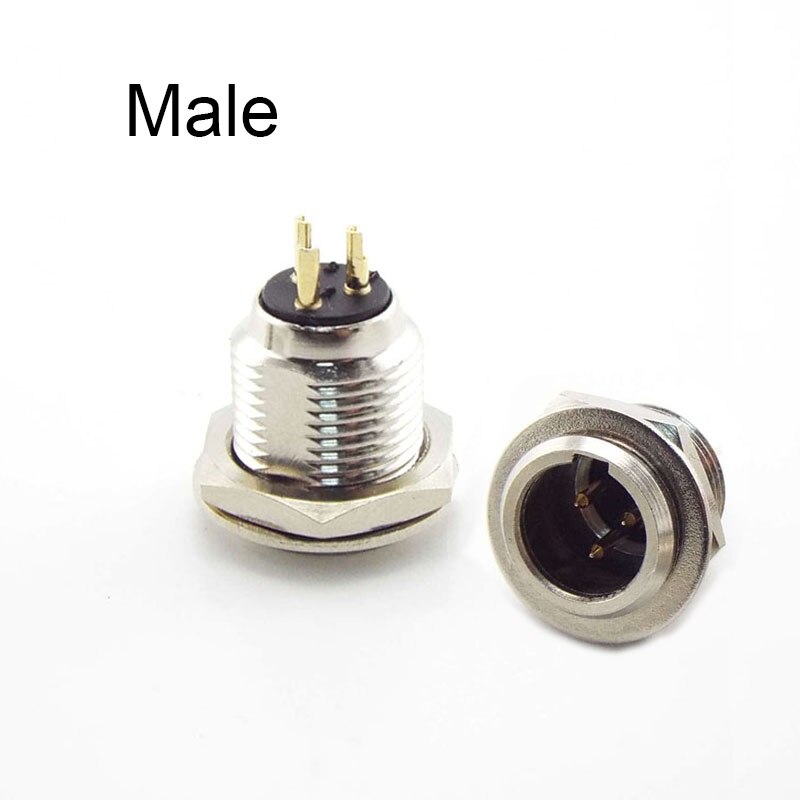 Audio Microphone XLR Male Panel Chassis Socket Screw Mount Mini 3Pin Female Plug Connector MIC Adapter: male Socket
