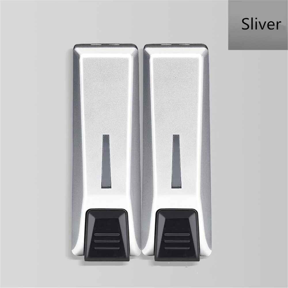 Single/Double/Triple Soap Dispenser Wall-mount Shower Bath Shampoo Dispenser Liquid Soap Container Bathroom Accessories: Silver 2