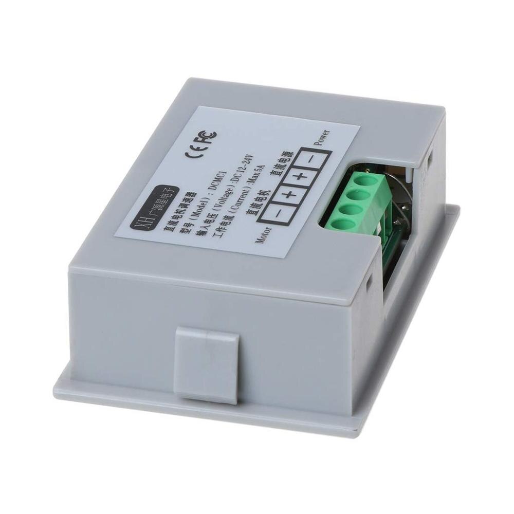 DC 12V 24V 5A 120W PWM Motor Speed Controller Regulator Reversible Variable Speed Slow Start