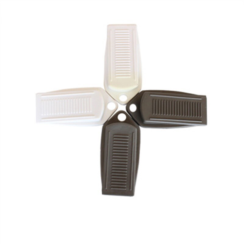Door Stops Non-Slip Black Wedge Shaped Rubber Door Buffers for Office Home America Floor Door Stopper Livingroom Accessories