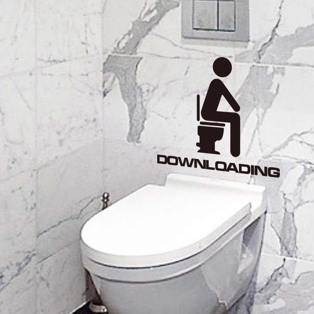 DIY Wall Decals Restrooms Bathroom Wall Stickers Home Decor Toilet Decal DIY Art Murals Home Decorations Art Sticker