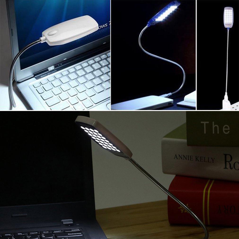 Super Bright Laptop Light 28 LED USB Light Flexible Computer Lamp Portable Desk Reading Lamp Universal Computer Light