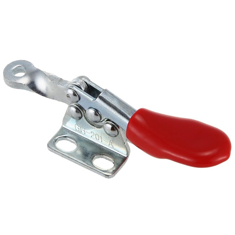 Morsetto a ginocchiera con capacità di tenuta in metallo da 4 pezzi, tipo a scatto, gh morsetto a ginocchiera con capacità di tenuta in metallo da -201a e 1 pezzo, corsa di spinta del morsetto verticale per utensili manuali