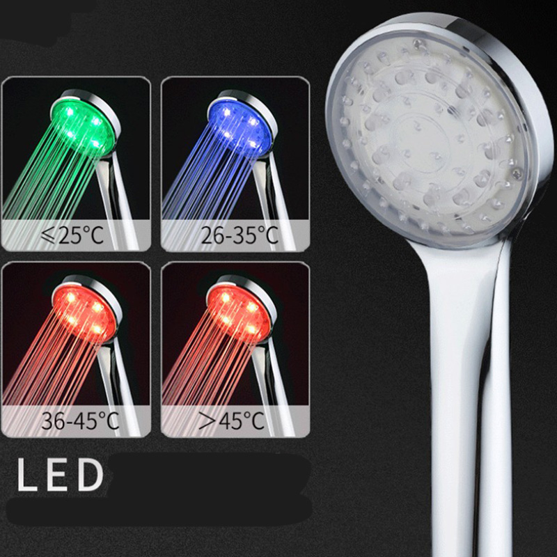 Douchekop Led Verlichting En Koude Regen Douche Duurzaam Douchekop Temperatuurgevoelige Drie Kleuren