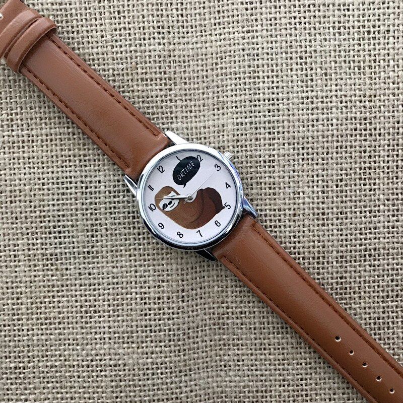 Härlig klocka klockor för damklockor för kvinnliga kvinnliga nummer ur djur armbandsur
