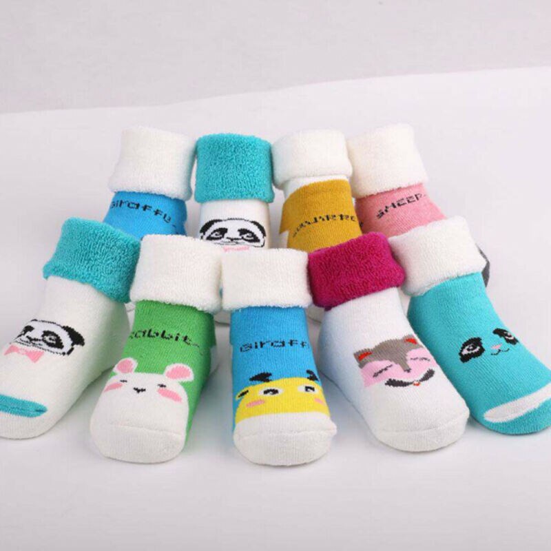 Infant Toddler Baby Boy Girls Socks That Look Like Shoes Anti-slip Cotton Indoor Sock 0-3 Years Peace Socks Black white blue Red