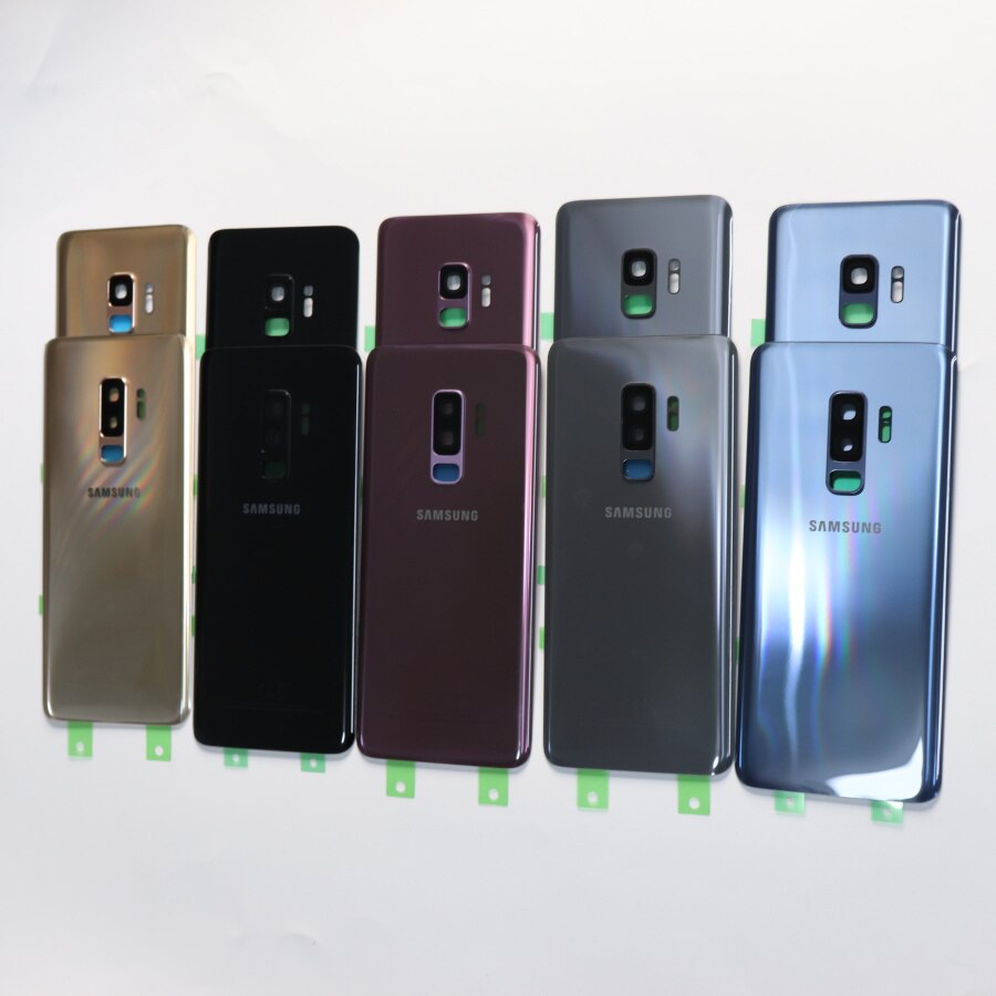 Samsung Della Copertura Posteriore Della Batteria per Samsung Galaxy S9 Più S9 + G965 SM-G965F G965FD S9 G960 SM-G960F G960FD Posteriore Posteriore cassa di Vetro