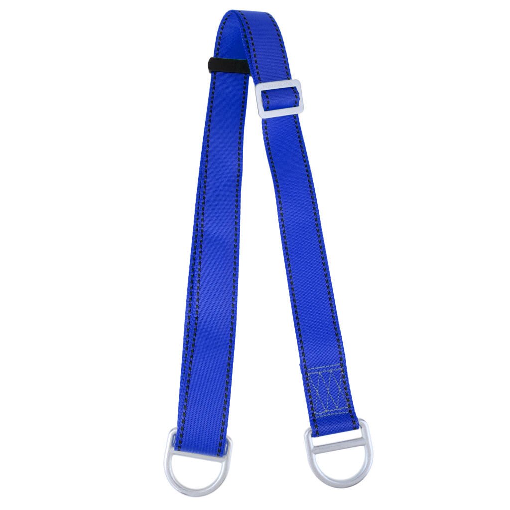 Outdoor Rock Climbing Adjustable Nylon Webbing Sling Fall Protection Safety Harness Webbing Strap with Carabiner 23KN Climbing