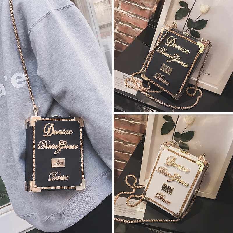 luxe lettre diamant boîte Style Pu femme sac à bandoulière fourre-tout sac à bandoulière Mini Messenger sac de fête pochette sac à main rabat
