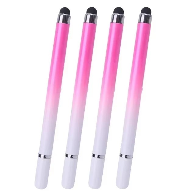 Lápiz óptico Universal 2 en 1 para tableta, lápiz capacitivo de dibujo para teléfono móvil, IPad, teléfono móvil, tableta, lápiz táctil capacitivo: Azul