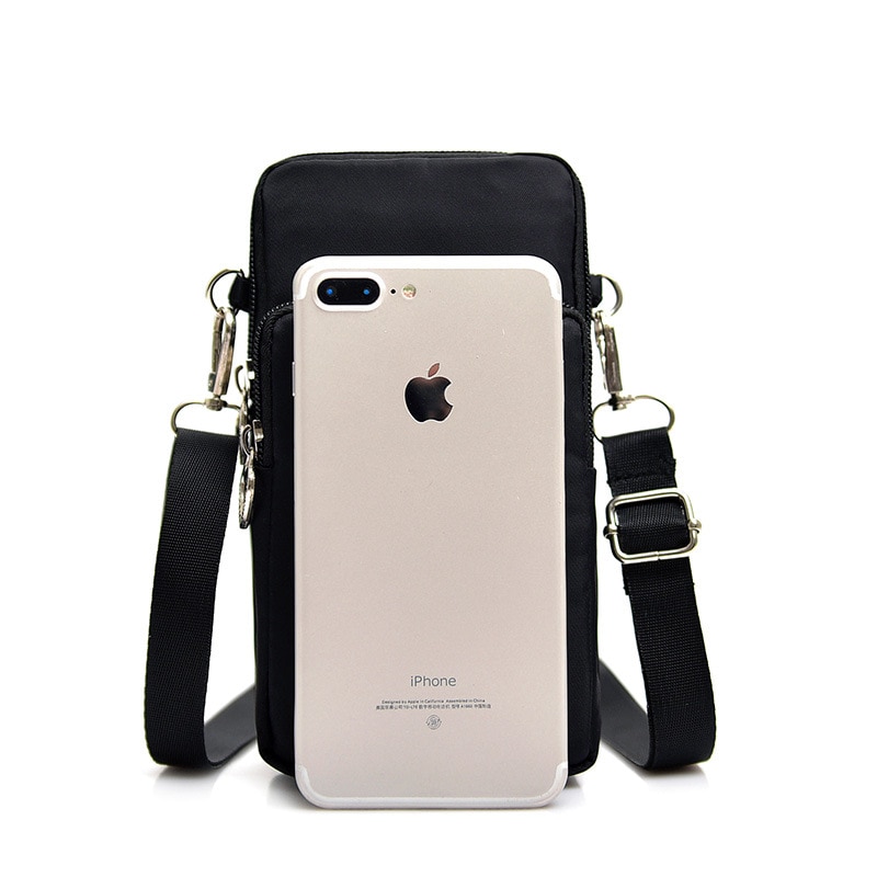 Hand Phone Pouch for iPhone X XR XS 7 8 6 6s Plus Casual Wrist Bag for iPhone 11 Pro Max Ladies Shoulder Small Bags Case