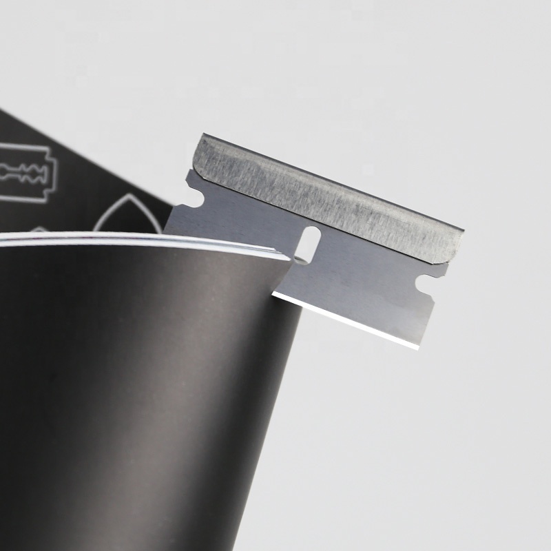 Cuchillas de afeitar industriales de un solo filo, cuchillas de repuesto para cortador de caja y cartón, raspador de vidrio y pintura, 100 Uds.