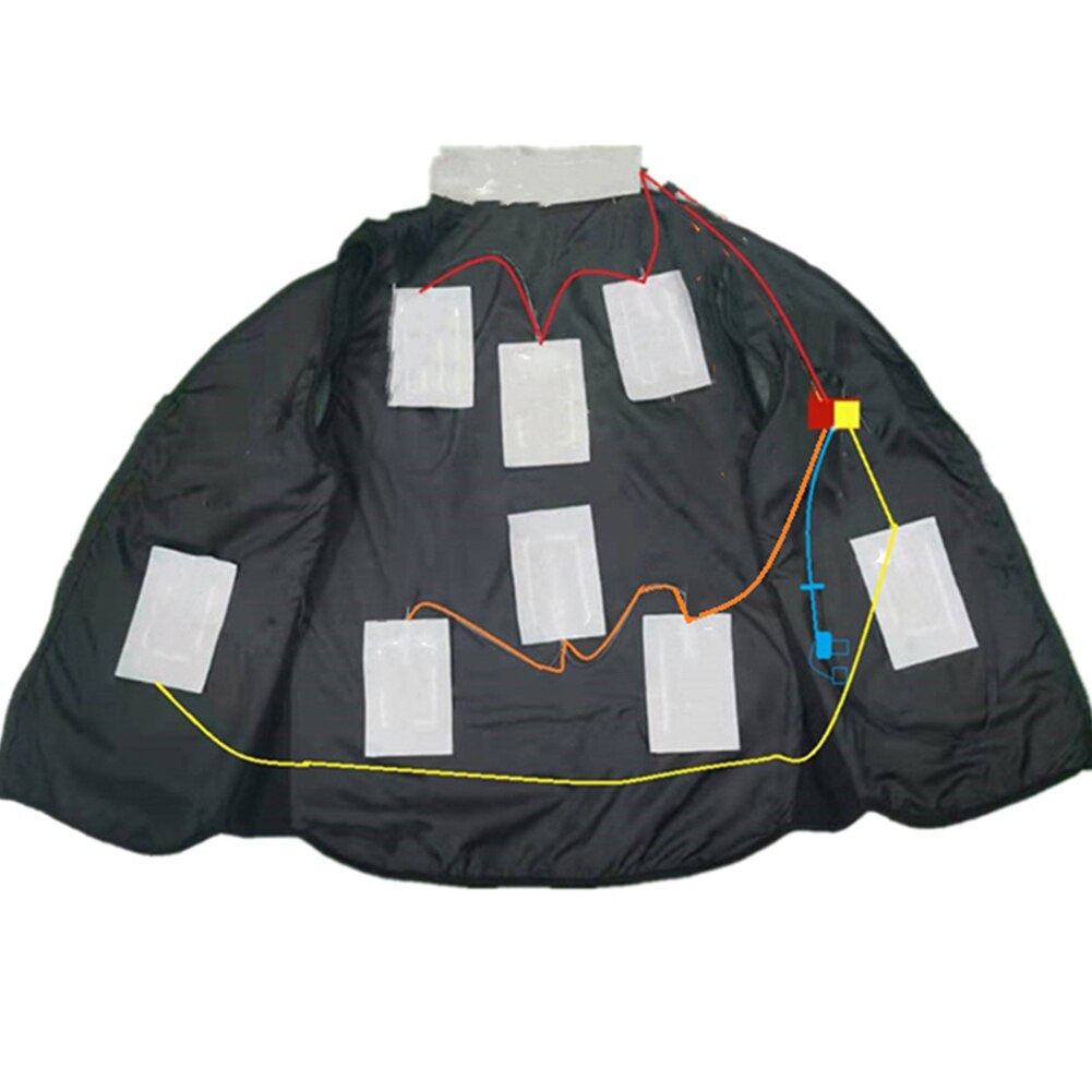 Usb Kleding Heater Pad Met 3 Gear Verstelbare Temperatuur, Elektrische Verwarming Vel Verwarming Warmer Pad Voor Vest Jas