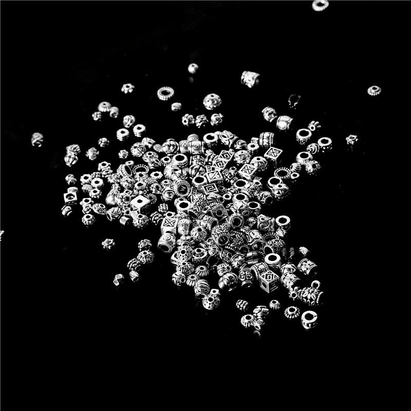 50g (über 180 stücke) Tibetischen Silber Metall Spacer Perlen für Schmuck Machen Metall Spacer Perlen Erkenntnisse für Armband