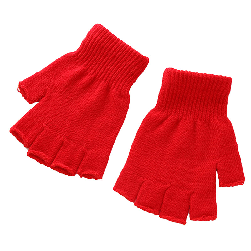Winter Touch Screen Gloves Women Men Warm Stretch Knit Mittens Imitation Wool Full Finger Guantes Female Crochet Luvas Thicken: Silver
