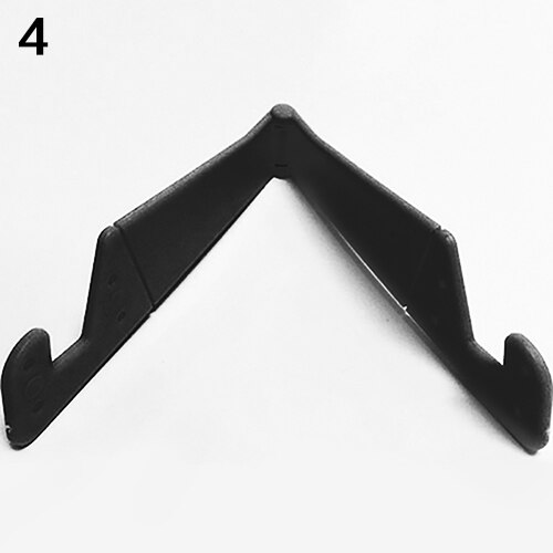 V-Shaped Universal Foldable Mobile Cell Phone Stand Holder for Smartphone & Tablet Adjustable Support Phone Holder: Black