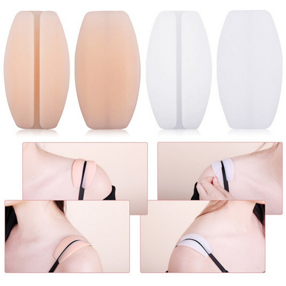 1 Pair Silicone Bra Strap Decompression anti-Slip Shoulder Pads Underwear Shoulder Pads Accessories Shoulder Pad