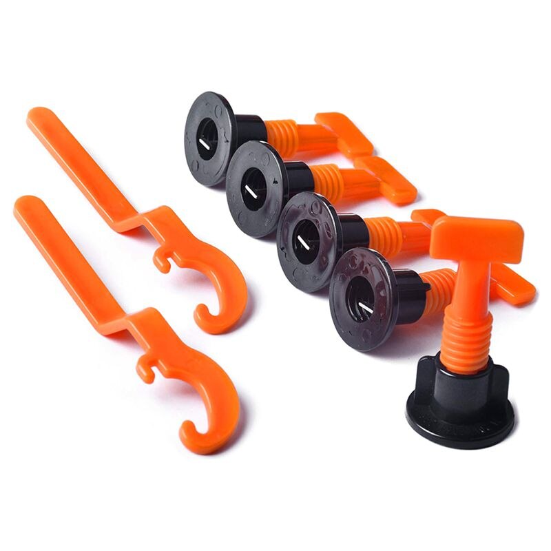 Premium Tile Leveling System Kit With 50Pcs Tile Leveler Spacers, 2X Special Wrenches, Reusable Tile Installation Tool Kit For C