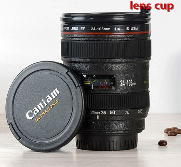 Creativa taza Canon de 400ml creativa, taza de mano, taza de café, taza de cámara de segunda generación, taza lente de cámara SLR cubierta para fotógrafo
