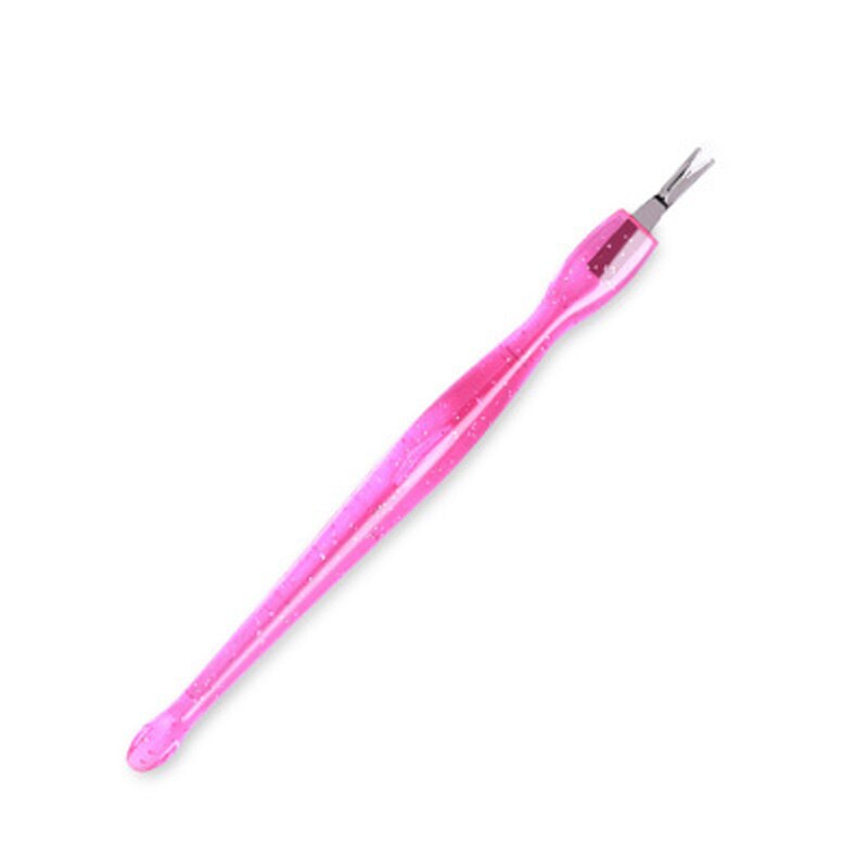 Empujador de cutículas de acero inoxidable, 1/5/10 Uds., herramienta de manicura, tenedor con piel muerta, alicates, cortador de cutículas: Gris claro