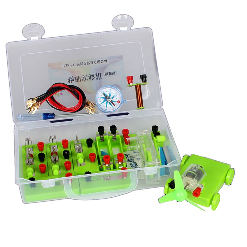 Basic Circuit Electricity Magnetism Learning Kit Physics Aids Kids Education Toy Protection DIY Assembly Experiment Teaching Aid