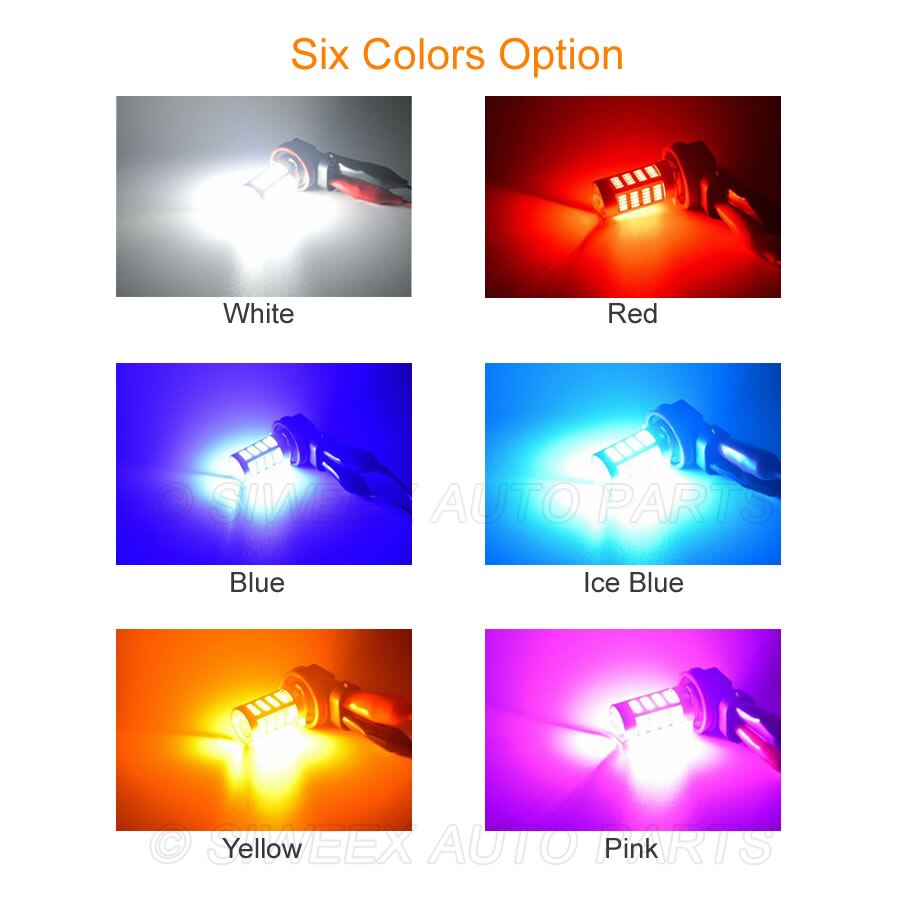1X H8 H11 1156 1157 Nebel Licht 92 SMD 4014 Auto Led-leuchten Lampe Für DC 12V Weiß Blau eis blau Gelb Rot Rosa